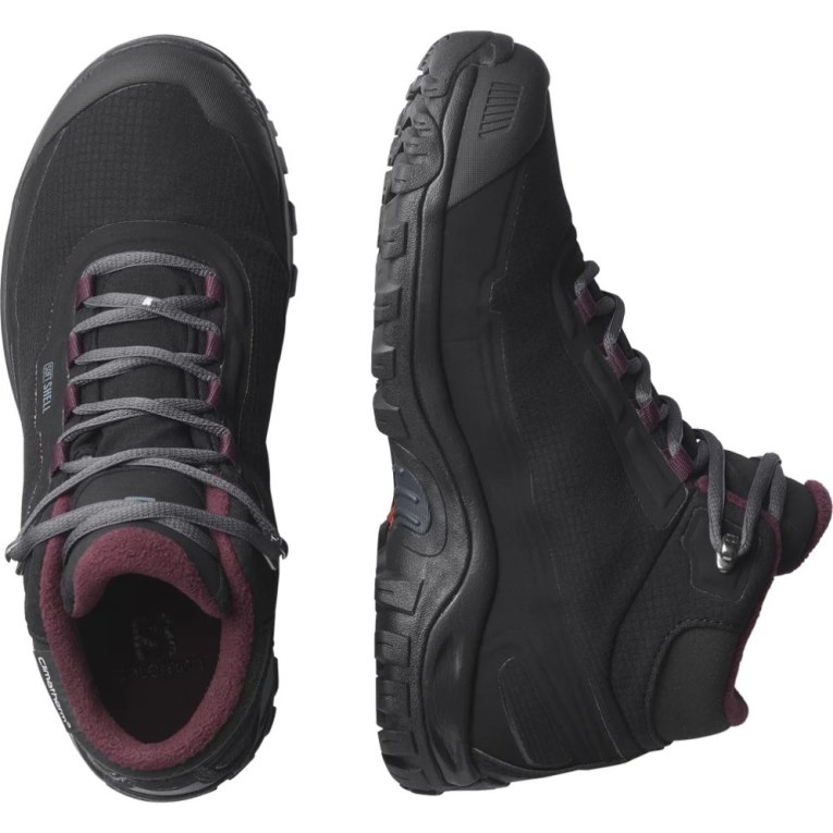 Black Salomon Shelter CSWP Women's Winter Boots | PH 95471J